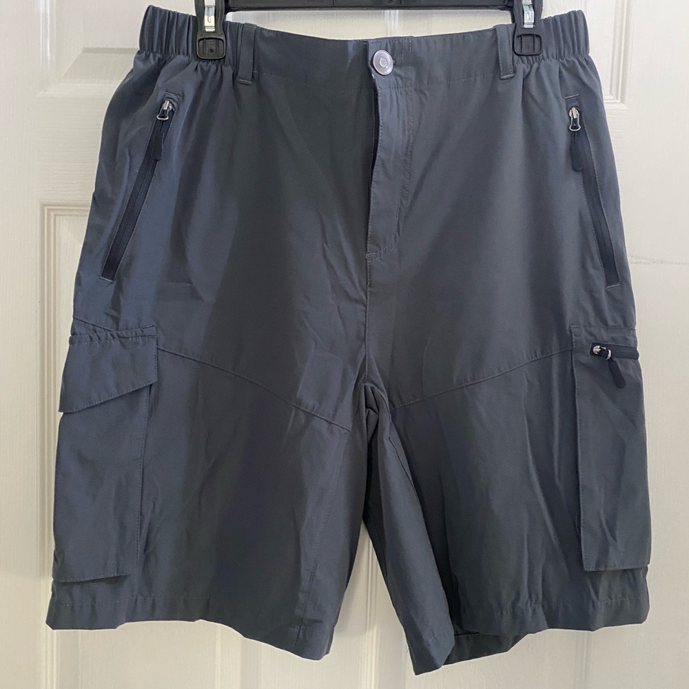Pudolla Charcoal gray Cargo Shorts, men’s large